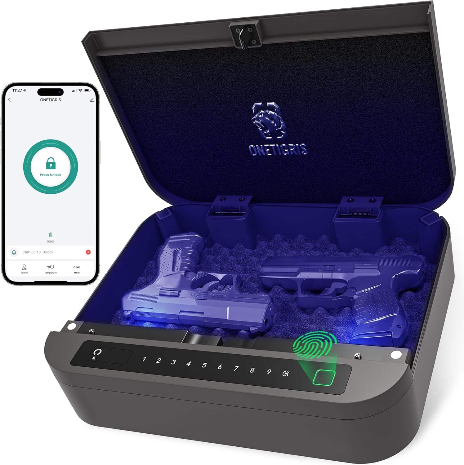OneTigris Biometric Gun Safe
